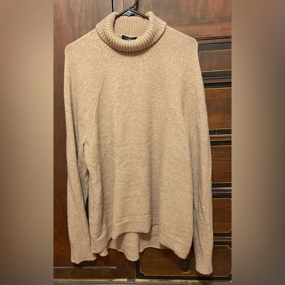 J. Crew Classic Tan Turtleneck Sweater